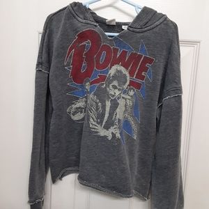 Junkfood Kids David Bowie Distressed Hoodie